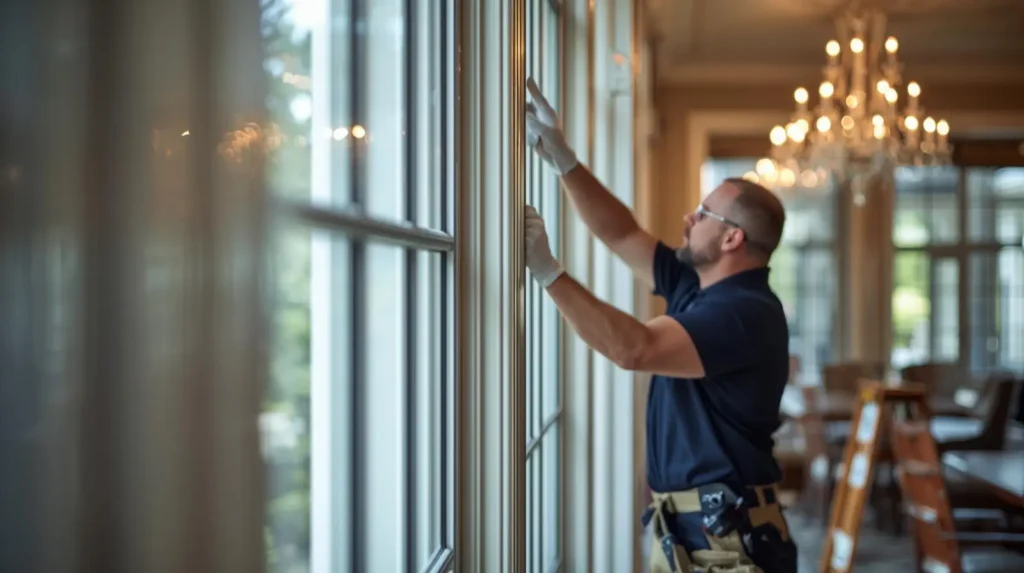 Professional impact window installation showcasing precision and craftsmanship
