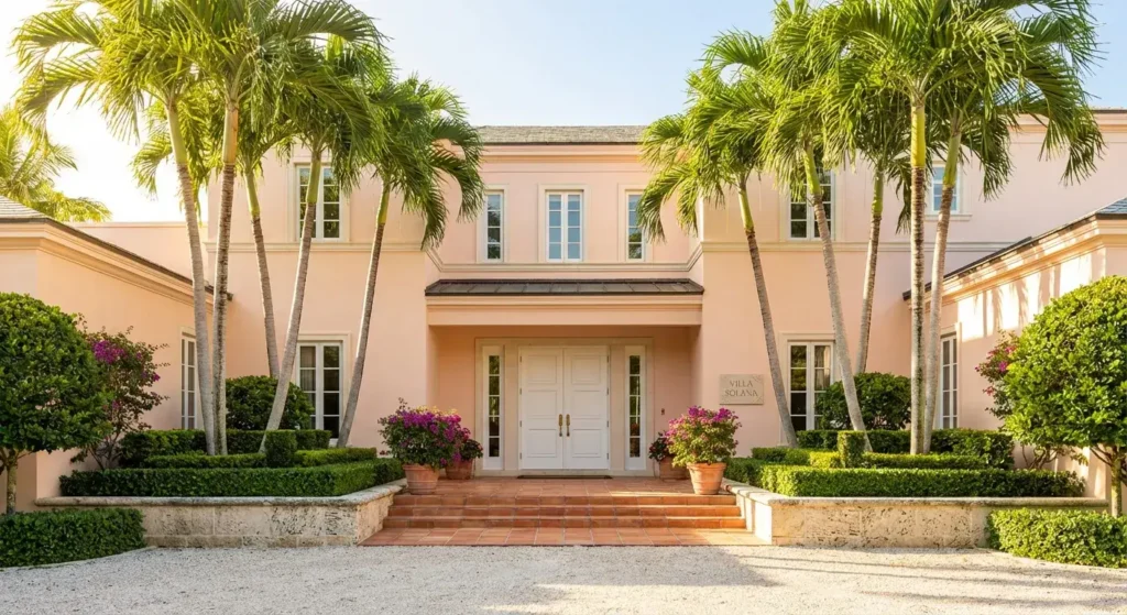 Modern exterior door with clean lines and glass panels for a refined look in South Florida