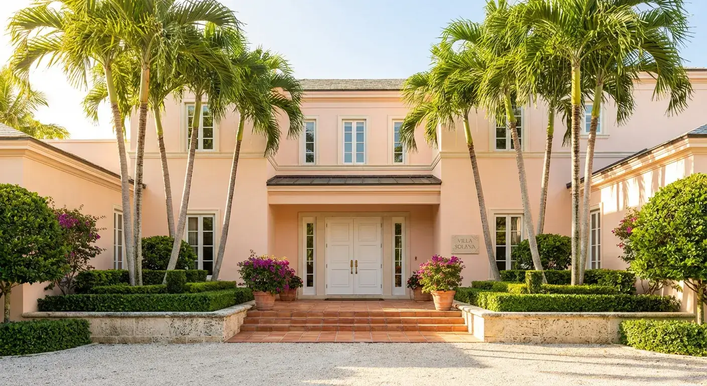 Modern exterior door with clean lines and glass panels for a refined look in South Florida
