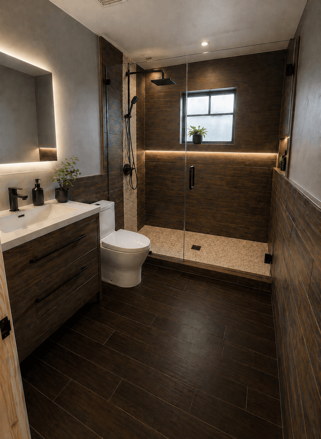 after the fact bathroom walls