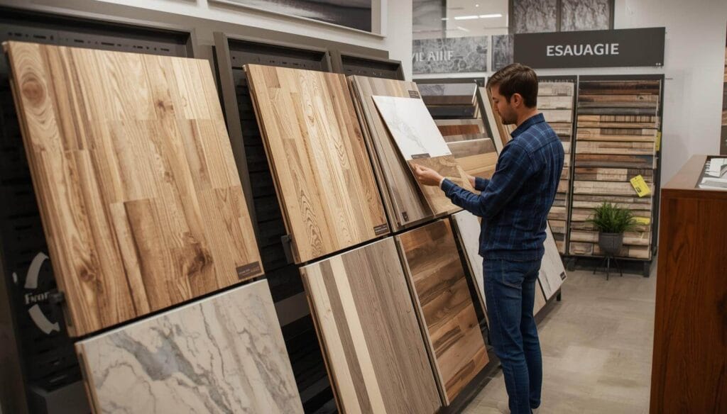 all types of flooring from porcelain, natural stone to engineer wood and more.