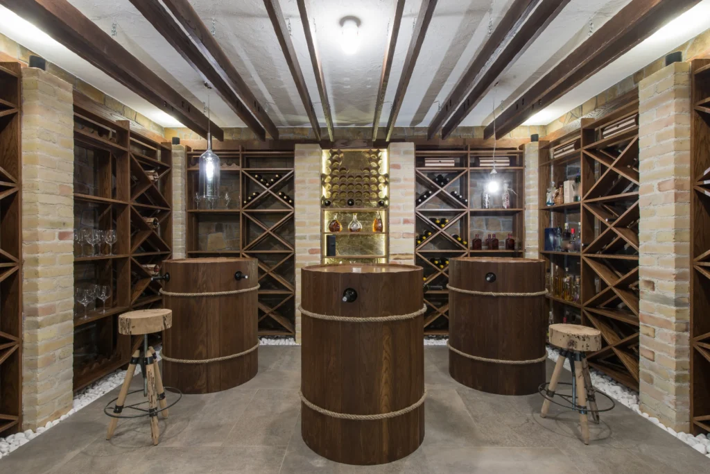 custom luxury wine cellar