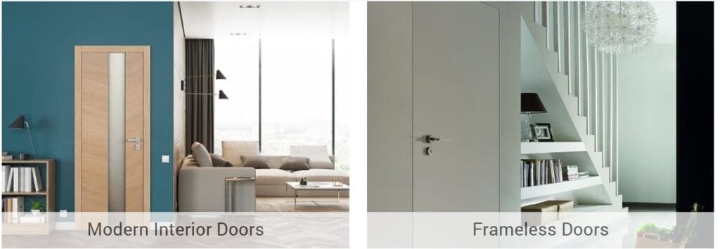 interior doors frameless door flush doors