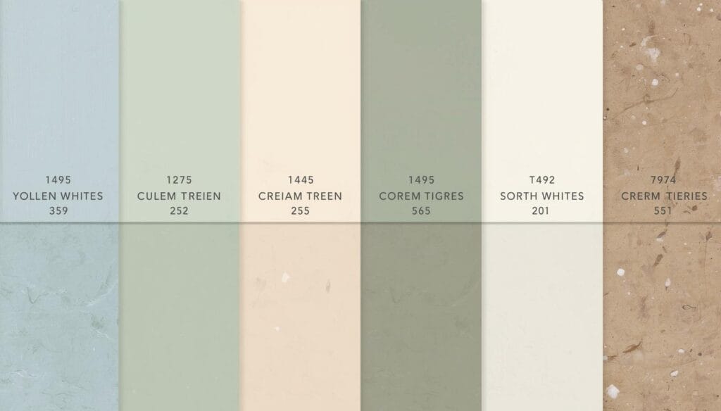 luxury calming color palettes