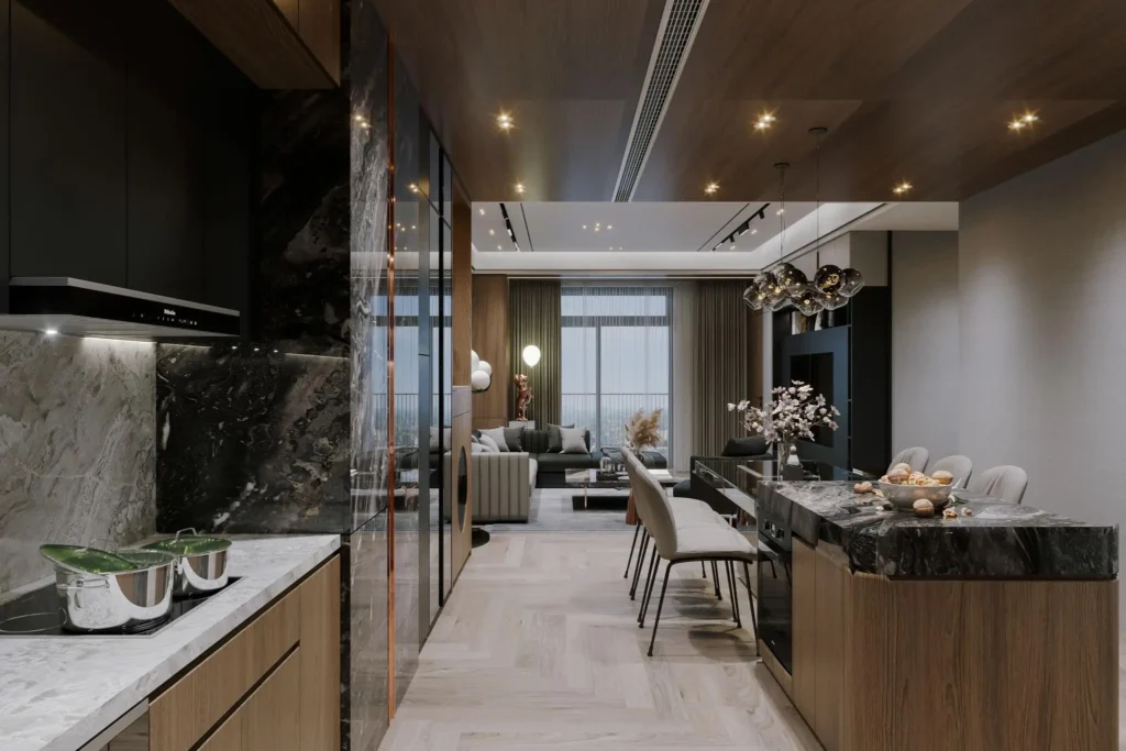 organize your home with cavare interiors living room interior design luxury living room kitchen1e