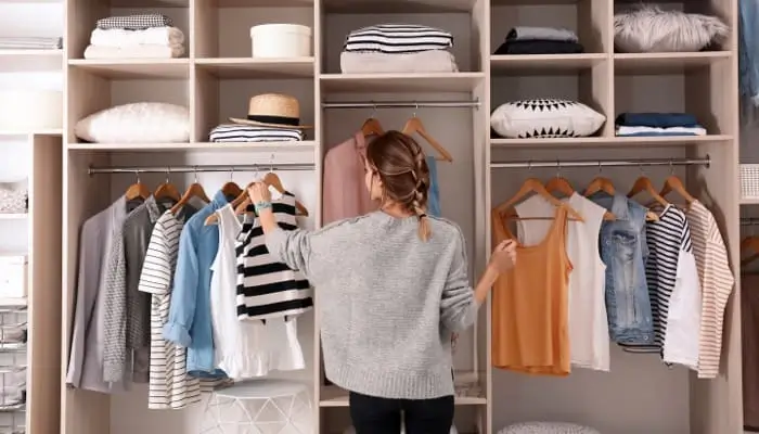 how to organize a closet stage