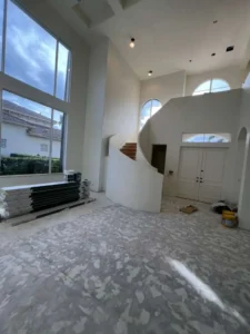 before picture engineer floor and stairs