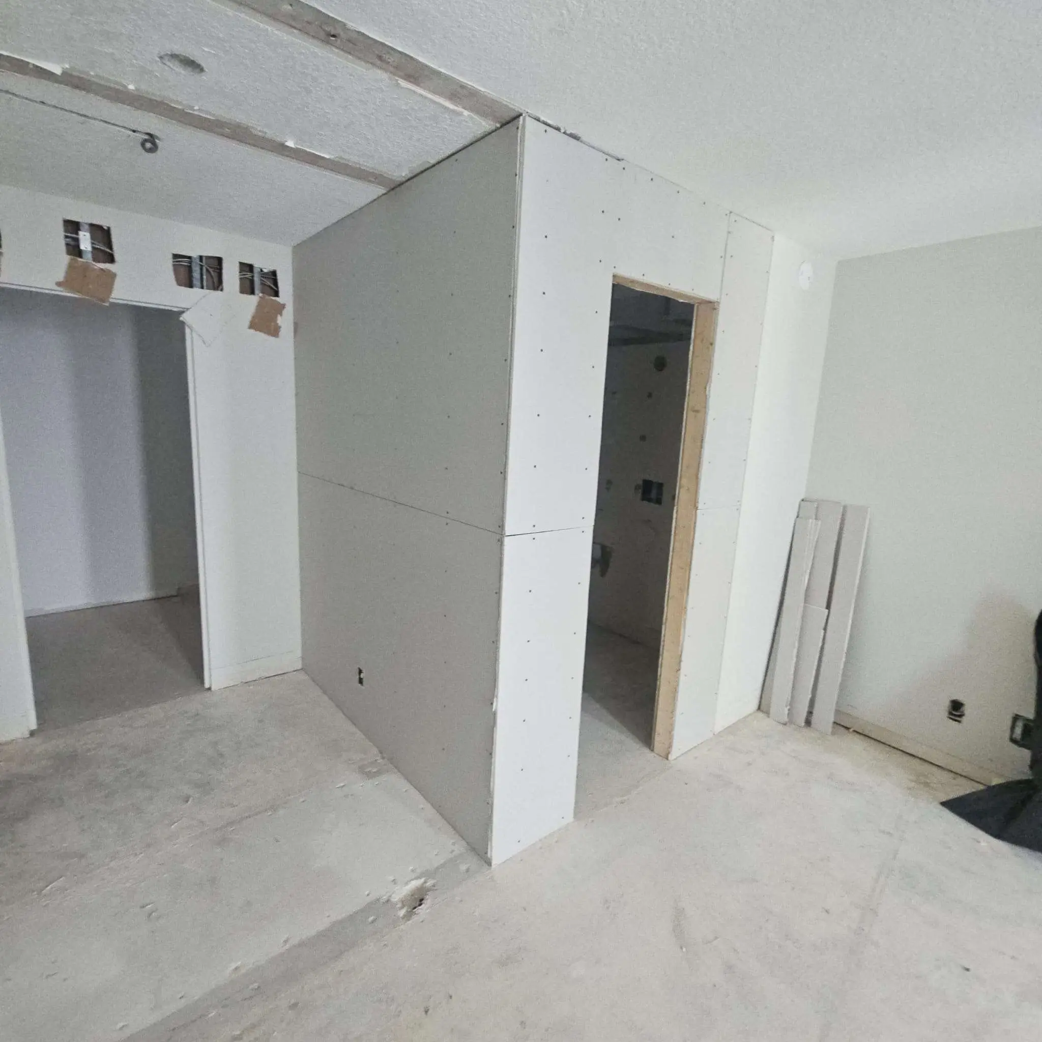 drywall finish master bath