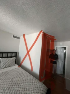 master bed wall removal