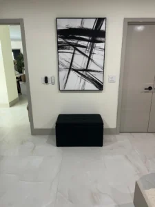 master bedroom black finishs