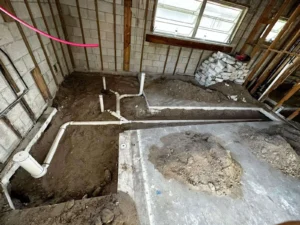 underground plumbing guest bathroom lighthouse point
