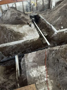 undergroud plumbing renovation