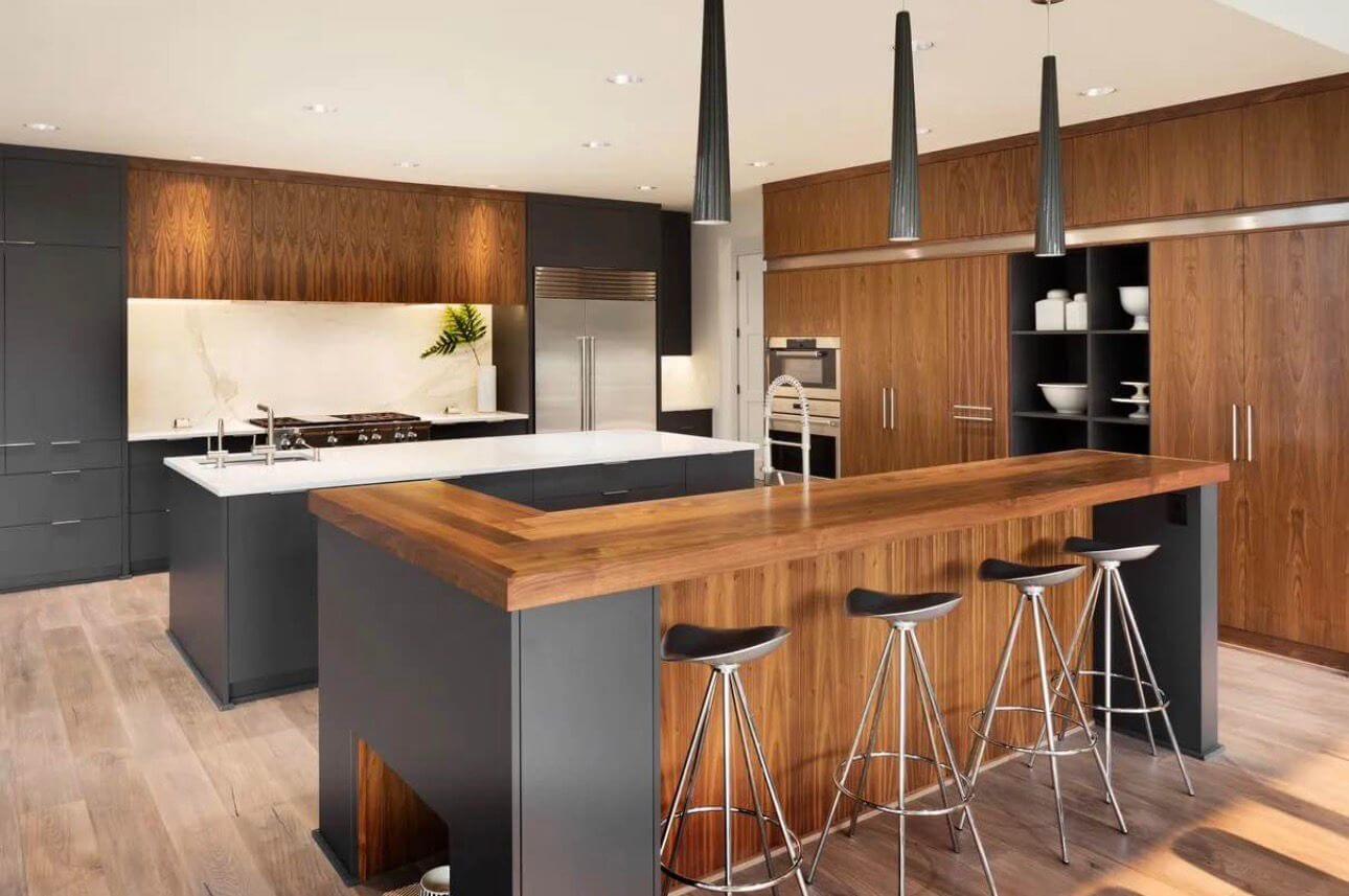 2 contemporary kitchen, custom cabinetry, european kitchen design