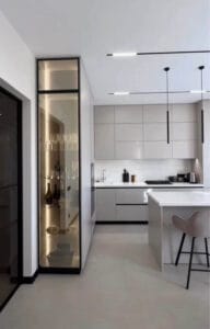 backlit countertop,modern kitchen design, illuminated countertop,cristallo,onyx,taj mahal quartzite countertops, contemporary kitchen, custom cabinetry, european kitchen design1