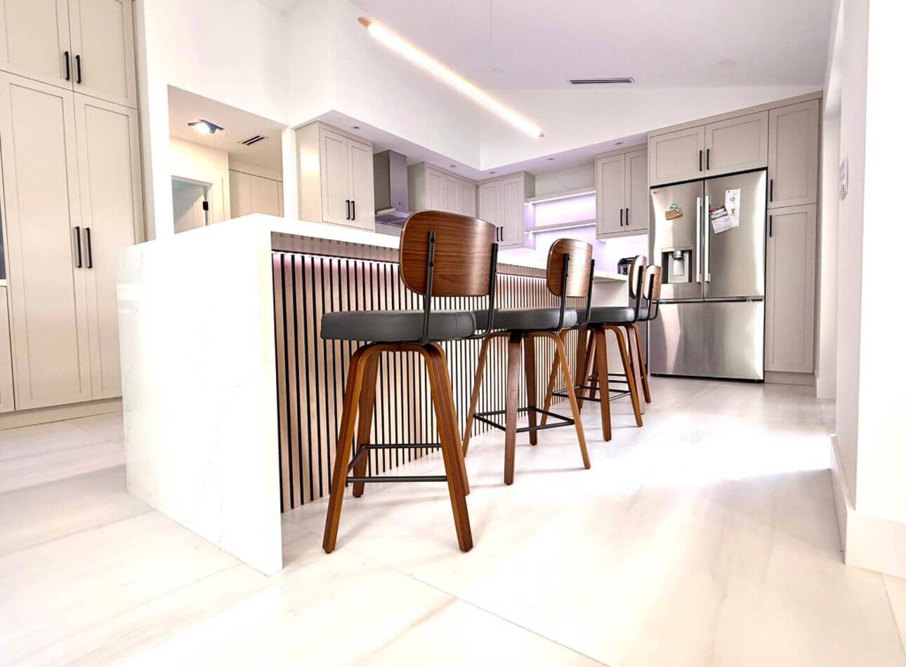 backlit countertop,modern kitchen design, illuminated countertop,cristallo,onyx,taj mahal quartzite countertops, contemporary kitchen, custom cabinetry