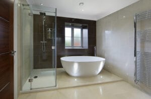 lovely bathroom with shower