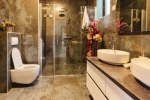 domestic bathroom.