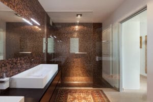 interiors of new apartment, bathroom