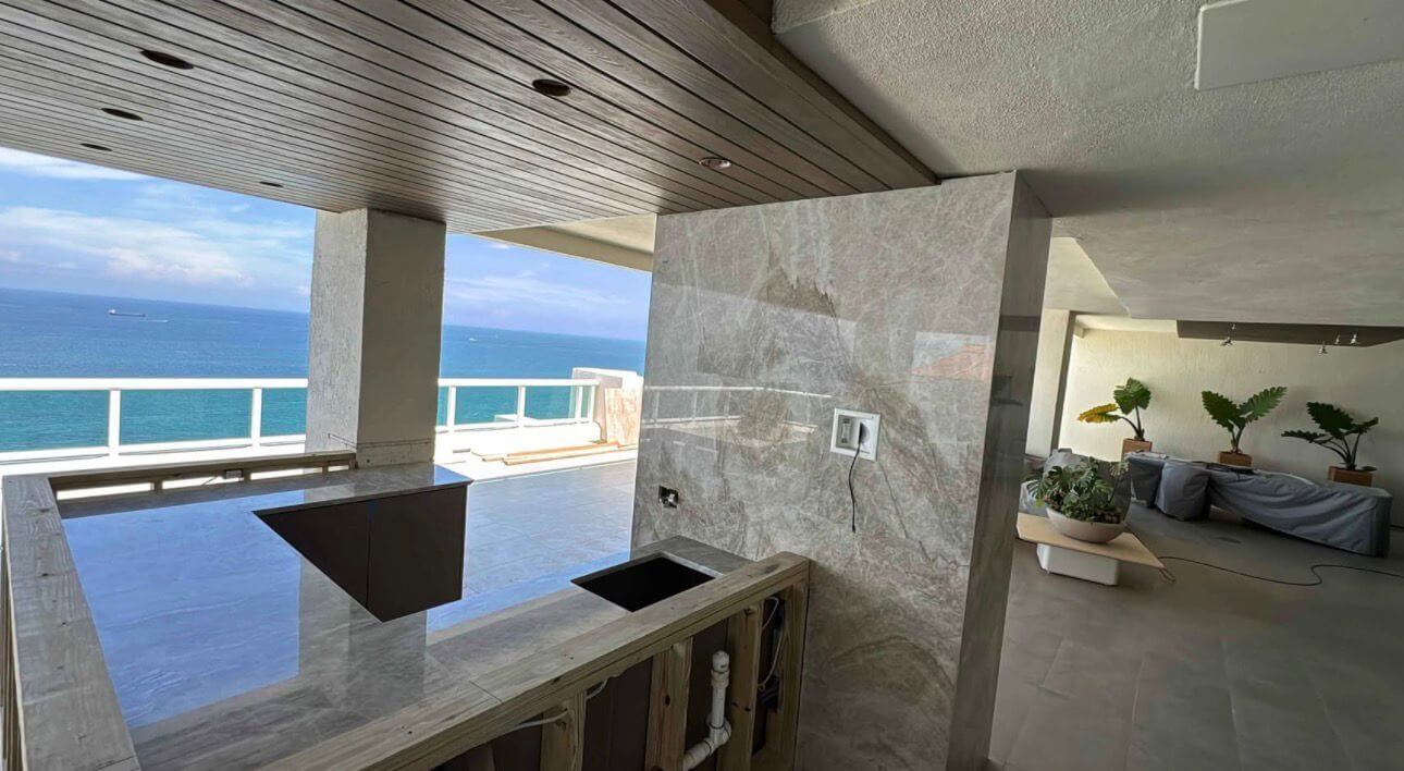 kitchen cabinets outside